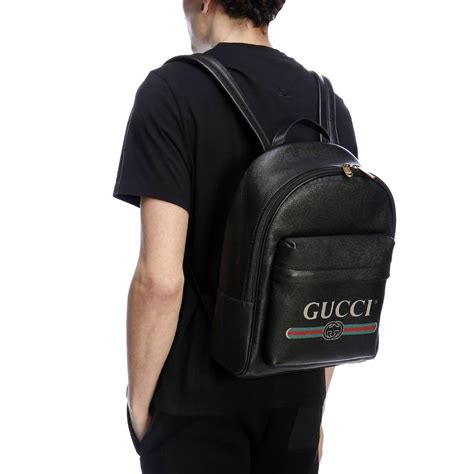 zainetto gucci pelle nero|Zaini Gucci in Pelle Nero .